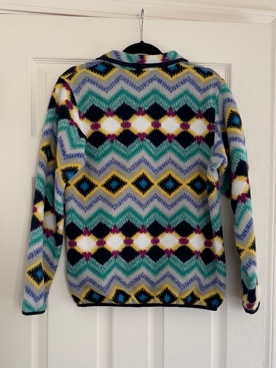 Patagonia Synchilla Fleece Pullover Timber Twist Navy Blue Women's Size Small - Picture 2 of 2